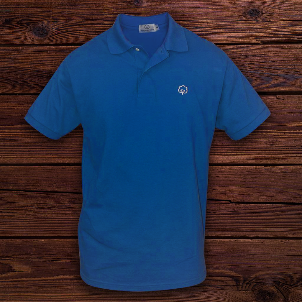 Men's Cotton Carolina Indigo Polo