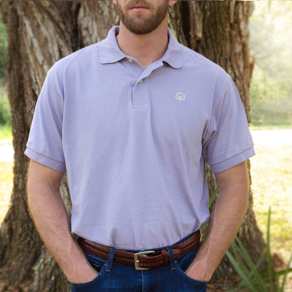 Men's Cotton Lafayette Lilac Polo