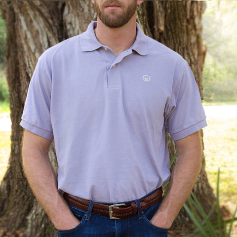 Men's Cotton Lafayette Lilac Polo